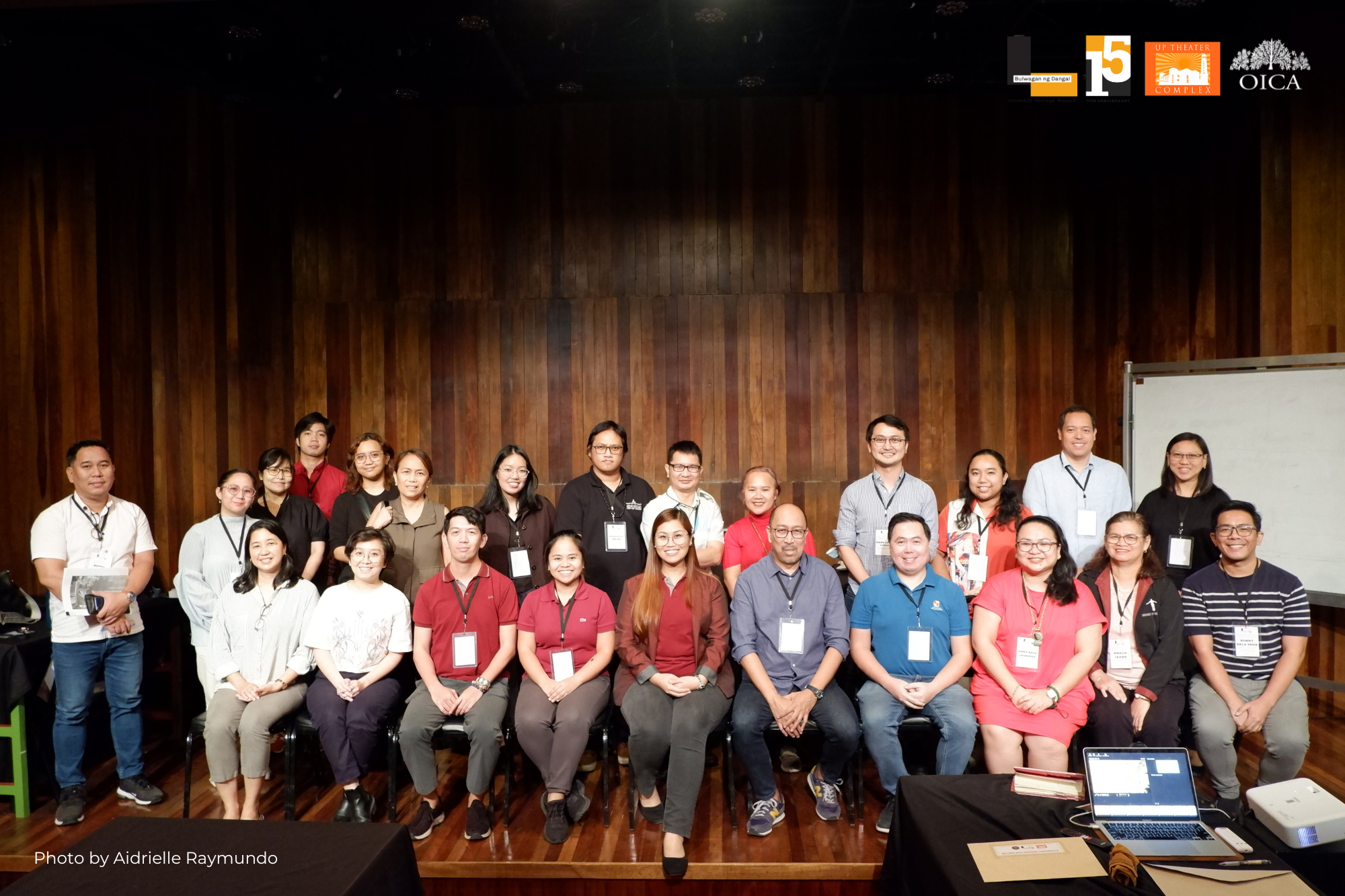 Museum Collection Government Personnel Gathered at the Aldaba Hall